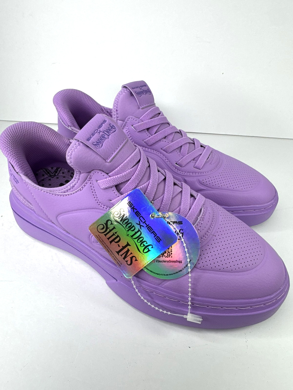 Skechers Snoop Dogg Slip-Ins Shoes Womens Size 8.5 Lavender Purple Sneakers